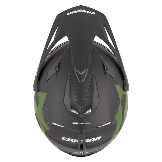 MOTOCROSS HELMET CASSIDA TOUR 2.0 CREW BLACK MATT/ARMY GREEN XS