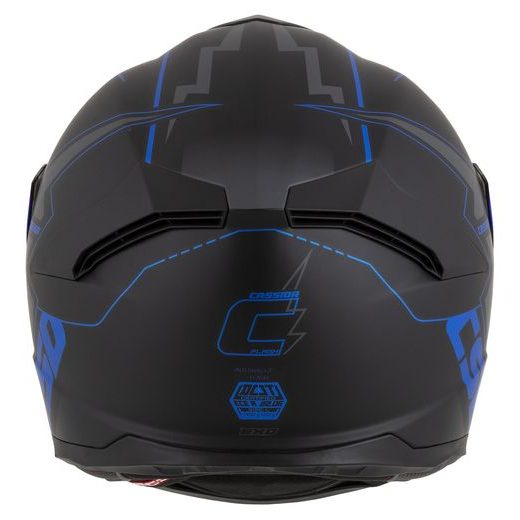 FULL FACE HELMET CASSIDA INTEGRAL GT 2.1 FLASH MATT BLACK/ METALLIC BLUE/ DARK GREY S