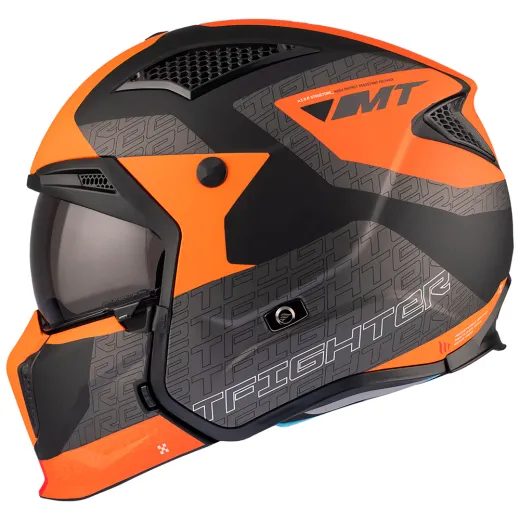 KACIGA MT STREETFIGHTER SV S TOTEM MATT ORANGE