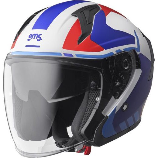 JET HELMET GMS VECTUS ZG11601 BLACK MATT - PETROL - RED XL