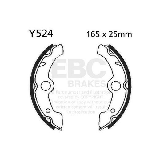 BRAKE SHOE SET EBC Y524