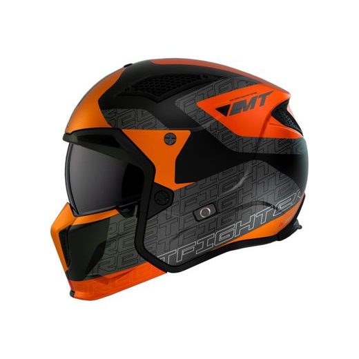 TRIAL HELMET MT HELMETS STREETFIGHTER SV S TOTEM B4 MATT ORANGE XS