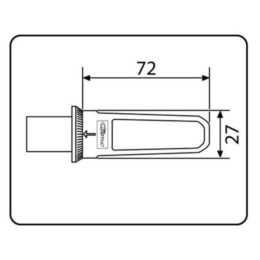 FOOTPEGS WITHOUT ADAPTERS PUIG SPORT 7318A PLAVI WITH RUBBER