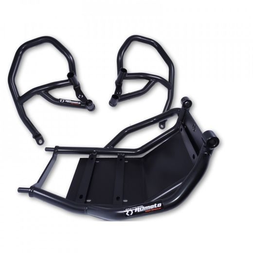 ENGINE GUARDS RDMOTO CF124KD MATT BLACK UPPER + LOWER