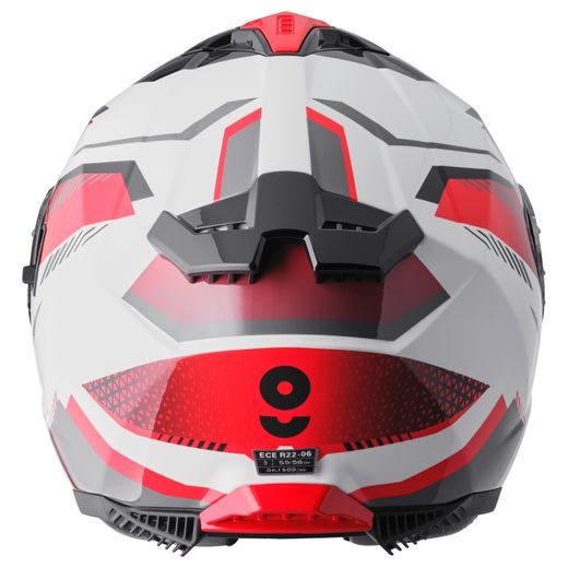 FULL FACE HELMET GMS GELERO ZG12701 WHITE-RED-GREY M
