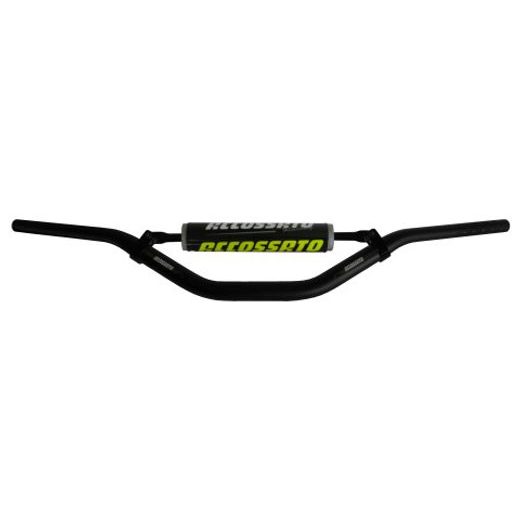 HANDLEBAR ACCOSSATO ALUMINIUM, 28.5 MM CRNI
