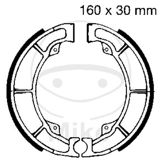 BRAKE SHOE SET EBC K706 INCLUDINGS SPRINGS