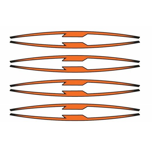 RIM STRIP PUIG 21833T ORANGE SET OF 8 RIM STRIPS