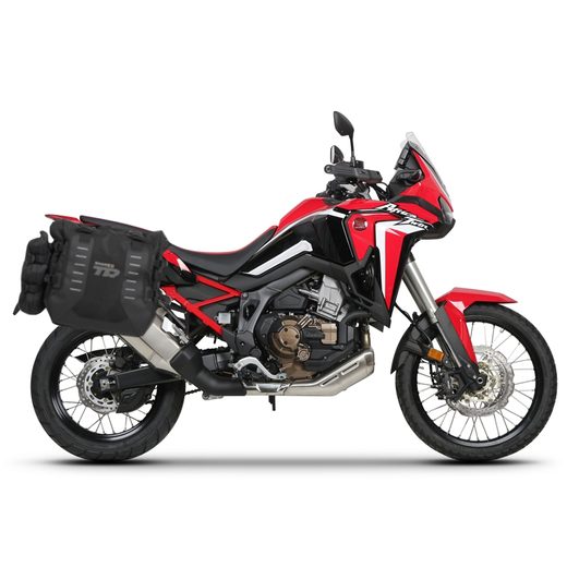 COMPLETE SET OF SHAD TERRA TR40 ADVENTURE SADDLEBAGS AND SHAD TERRA ALUMINIUM 37L TOPCASE, INCLUDING MOUNTING KIT SHAD HONDA CRF 1100 AFRICA TWIN