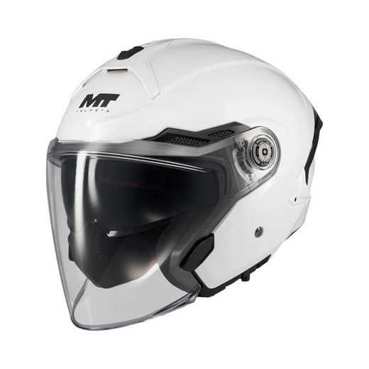 OPEN FACE HELMET MT HELMETS COSMO SV PURE A0 GLOSS L