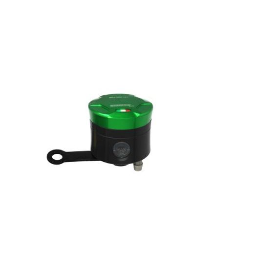 BRAKE FLUID RESERVOIR ACCOSSATO CNC-WORKED STRAIGHT BRACKET INCLUDED GREEN