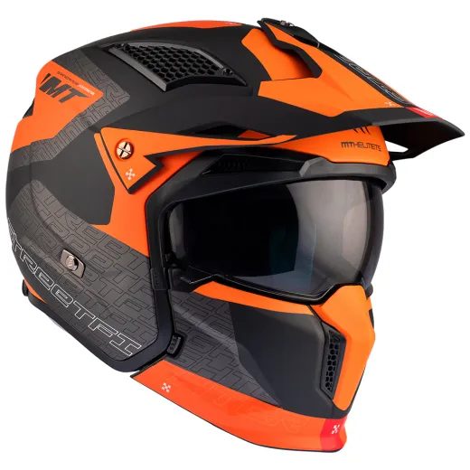 KACIGA MT STREETFIGHTER SV S TOTEM MATT ORANGE