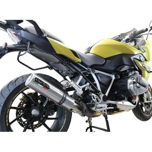 SLIP-ON EXHAUST GPR M3 TITANIUM NATURAL E5.BM.107.1.M3.TN BRUSHED TITANIUM INCLUDING REMOVABLE DB KILLER AND LINK PIPE