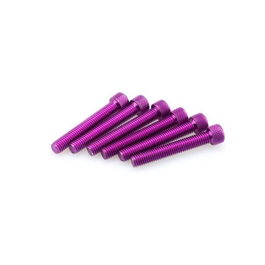 SCREWS PUIG ANODIZED 0524L VIOLET M8 X 50MM (6PCS)