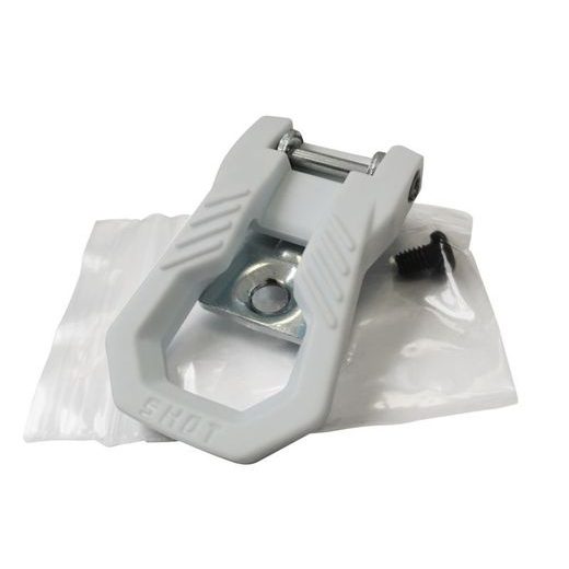 BUCKLE WITH SCREWS SHOT RACE 8 A07-24D5-B02 WHITE