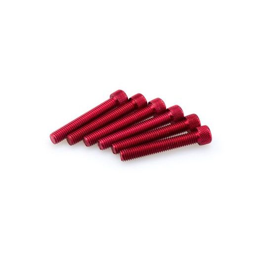 SCREWS PUIG ANODIZED 0524R CRVEN M8 X 50MM (6PCS)