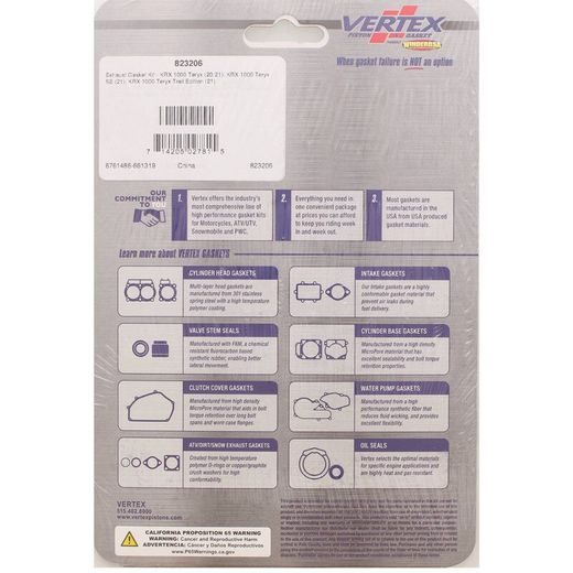 EXHAUST GASKET KIT WINDEROSA EGK 823206