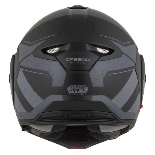 FULL FACE HELMET CASSIDA MULTIFLIP KORP BLACK MATT/DARK GRAY/GRAY XS