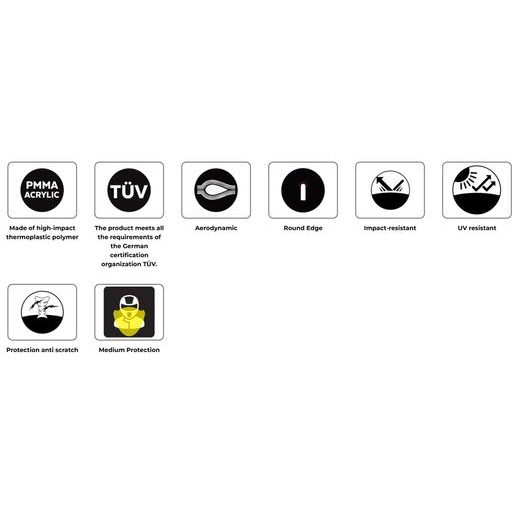 WINDSHIELD PUIG T.X. 22853W TRANSPARENT