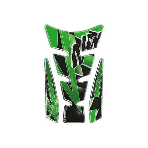 TANK PAD PUIG WINGS 4721V GREEN WITH SIDE PART