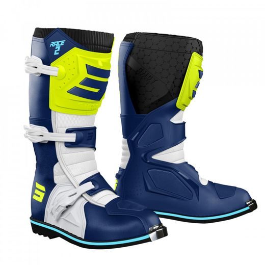 ČIZME SHOT RACE 2 KID A09-24D2-A08-31 BLUE / NEON YELLOW 31