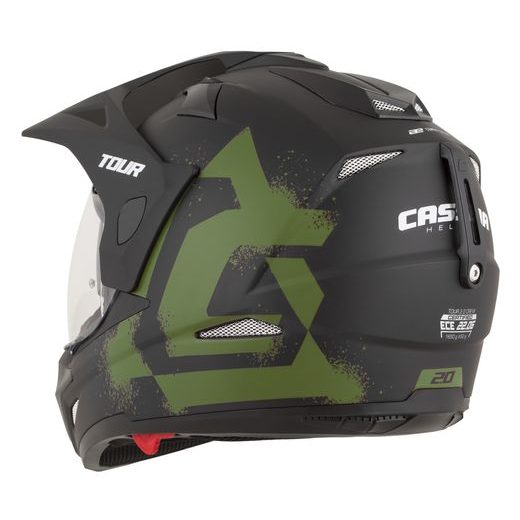 MOTOCROSS HELMET CASSIDA TOUR 2.0 CREW BLACK MATT/ARMY GREEN XS