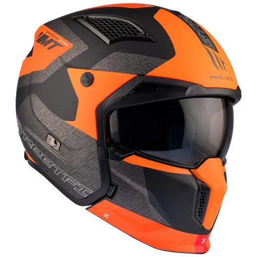 KACIGA MT STREETFIGHTER SV S TOTEM MATT ORANGE