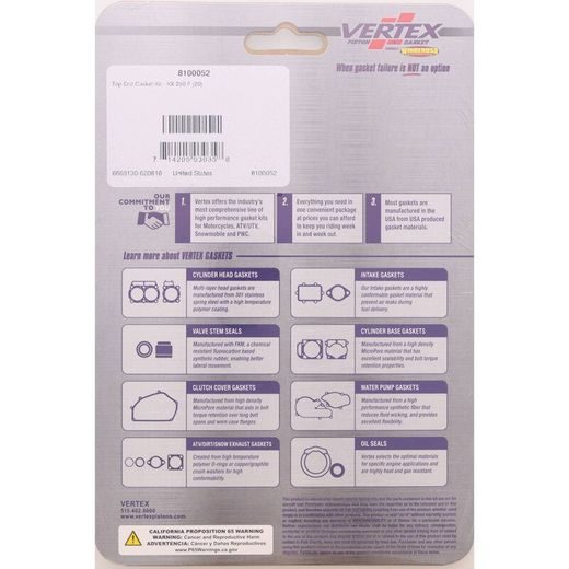 TOP END GASKET KIT WINDEROSA TEGS 8100052