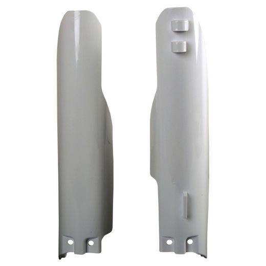 FORK GUARDS POLISPORT 8351100001 (PAIR) WHITE FOR SUZUKI RM 125 2001-2006, SUZUKI RM 250 2001-2006