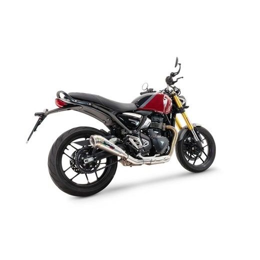 SLIP-ON EXHAUST GPR POWERCONE EVO E5.T.101.PCEV BRUSHED STAINLESS STEEL INCLUDING REMOVABLE DB KILLER AND LINK PIPE