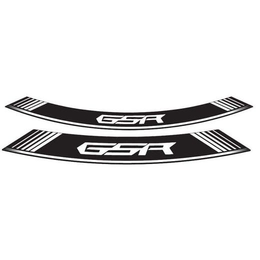 RIM STRIP PUIG GSR 5989B WHITE SET OF 8 RIM STRIPS