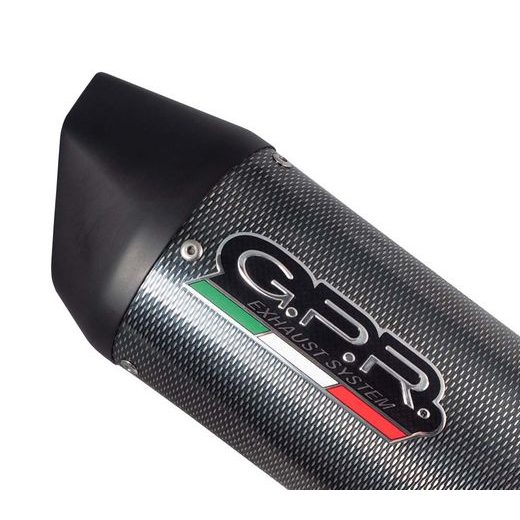 SLIP-ON EXHAUST GPR FURORE HU.14.FUPO MATTE BLACK INCLUDING REMOVABLE DB KILLER AND LINK PIPE