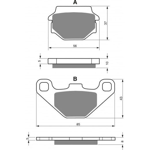 DISK PLOČICE GOLDFREN 005 S33 OFF-ROAD REAR