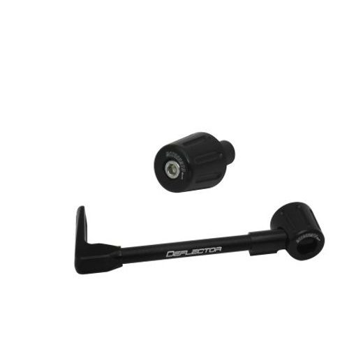 LEVER GUARD ACCOSSATO WITH BLACK HOSE AND JOINT LEFT, ALUMINIUM