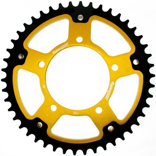 REAR SPROCKET SUPERSPROX STEALTH RST-702:46-GLD ZLATO 46T, 525