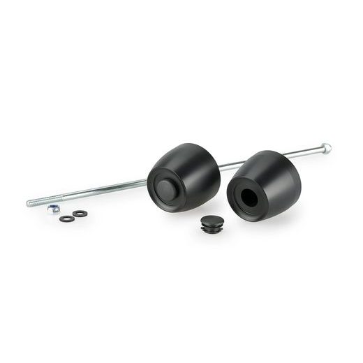 AXLE SLIDERS PUIG PHB19 22904N CRNI WITHOUT COLOR CAPS, FRONT