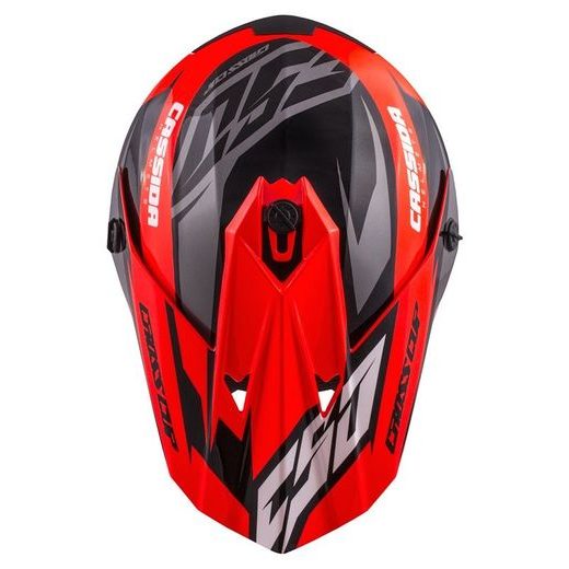 MOTOCROSS HELMET CASSIDA CROSS CUP JUNIOR ORANGE FLUO / WHITE / BLACK / GREY