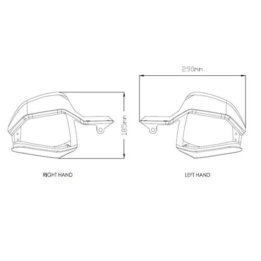 HANDGUARDS PUIG EXTENSION 3621W CLEAR