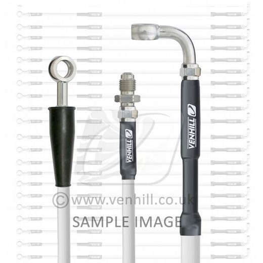 REAR BRAKE HOSE VENHILL Y01-2-005/P-WT WHITE