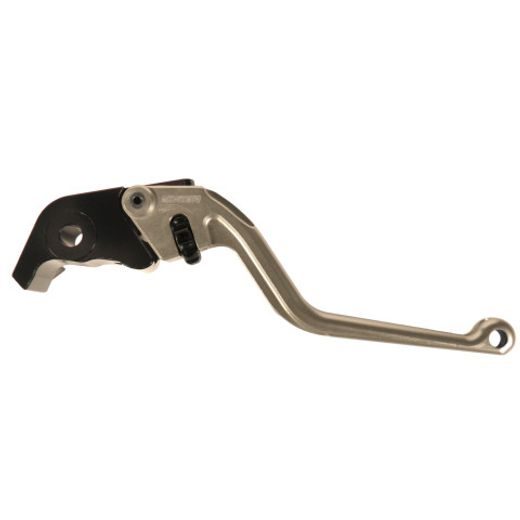 BRAKE LEVER ACCOSSATO FIXED CNC-WORKED ALUMINIUM, SILVER