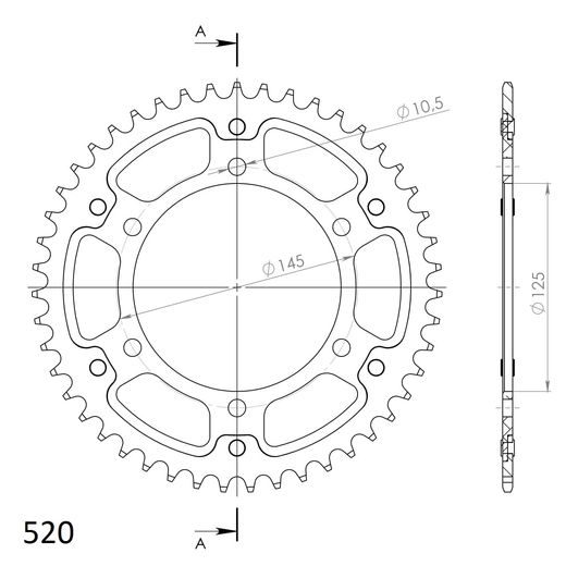 CHAIN KIT D.I.D CHAIN - SILVER CHAIN 520 ZVM-X, X-RING (X, NX, QX, XS), CHK FRONT SPROCKET JT CHK RUBBER CUSHIONED, CHK REAR SPROCKET SUPERSPROX STEALTH FOR YAMAHA MT-03 660 2006-2012