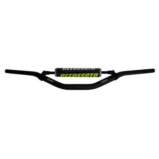 HANDLEBAR ACCOSSATO ALUMINIUM, 28.5 MM CRNI