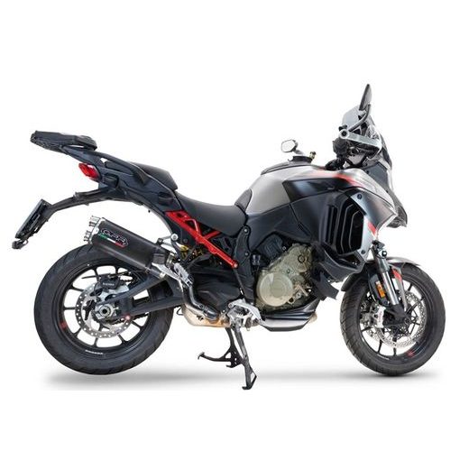 SLIP-ON EXHAUST GPR DUAL POPPY D.140.1.DUAL.PO BRUSHED STAINLESS STEEL INCLUDING REMOVABLE DB KILLER AND LINK PIPE