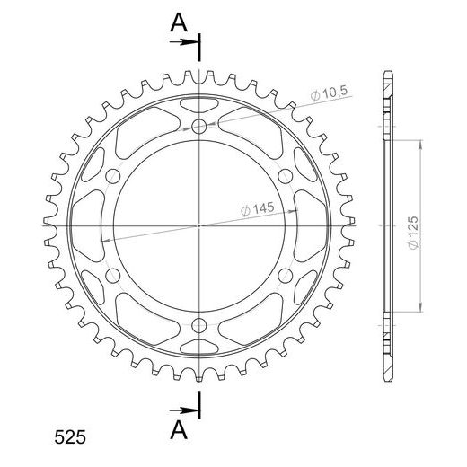 CHAIN KIT EK - SILVER CHAIN 525 DEX, X-RING (X, NX, QX, XS), CHK FRONT SPROCKET JT CHK RUBBER CUSHIONED, CHK REAR SPROCKET SUPERSPROX FOR YAMAHA TDM 850 1999-2001