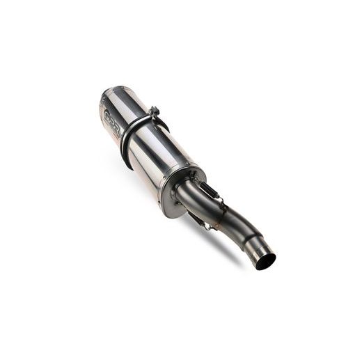 DUAL SLIP-ON EXHAUST GPR TRIOVAL K.121.CAT.TRI POLISHED STAINLESS STEEL