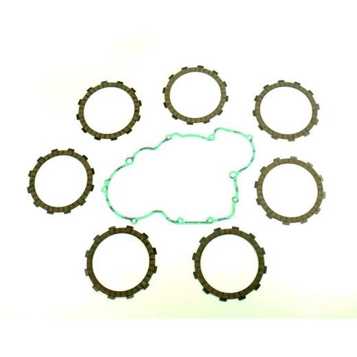 FRICTION PLATES KIT WITH CLUTCH COVER GASKET ATHENA P40230047