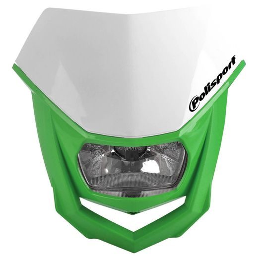 HEADLIGHT POLISPORT HALO 8657400041 WHITE/GREEN