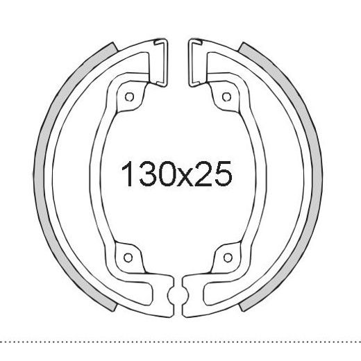 ČELJUSTI KOČNICA (PAKNE) RMS 225120401 REAR
