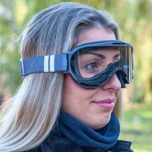 GOGGLES ARIETE WABI 14980-NGB CLEAR LENS GREY / WHITE