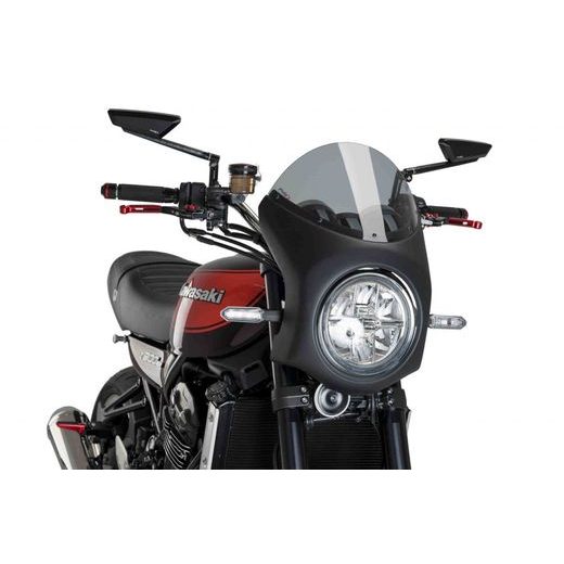 WINDSHIELD PUIG SEMI-FAIRING 9595H MATT BLACK SMOKE